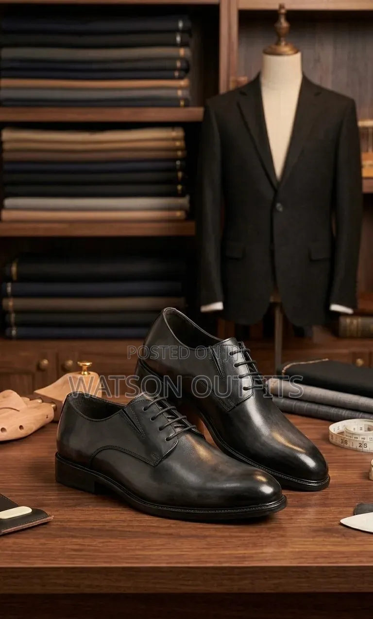 2 Colours Anax Brand Materials Classic Men's Leather Shoes