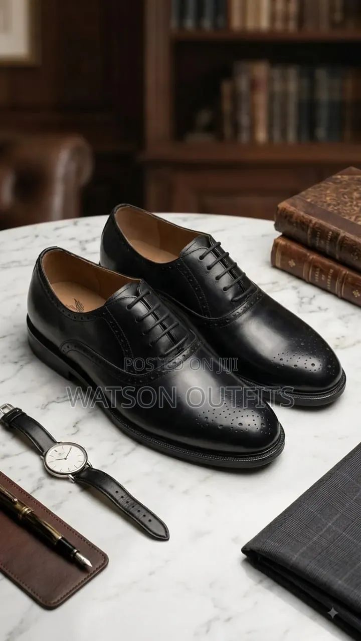 2 Colours Anax Brand Materials Classic Men's Leather Shoes
