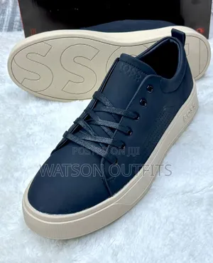 2 Colours Boss Brand Men's Leather Casual Shoes or Sneakers