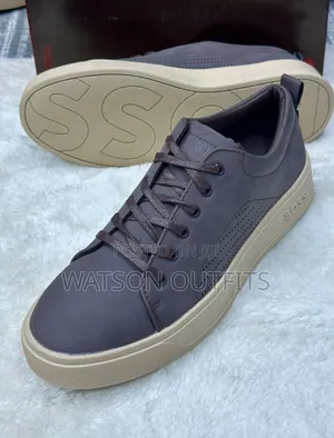 2 Colours Boss Brand Men's Leather Casual Shoes or Sneakers