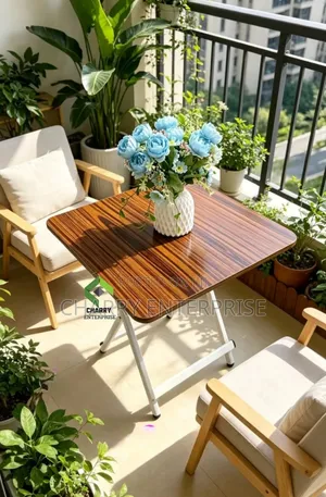 Square Foldable Table For Balconies, Small Space or Outdoor Dining Etc