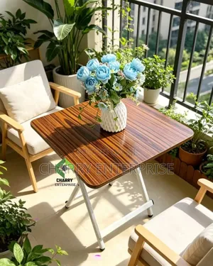 Square Foldable Table For Balconies, Small Space or Outdoor Dining Etc