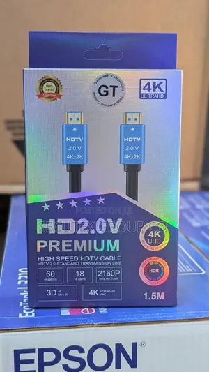 GT HD2.0V Premium HDMI Cable 1.5M - At 60Hz HDR High Speed*