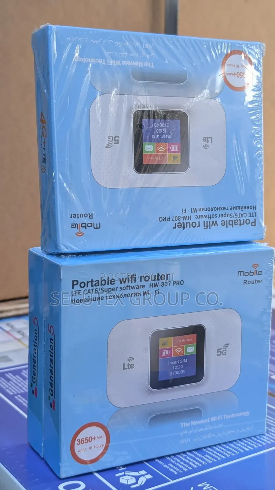 HW-807 PRO 4G LTE Portable WiFi Router Mifi -