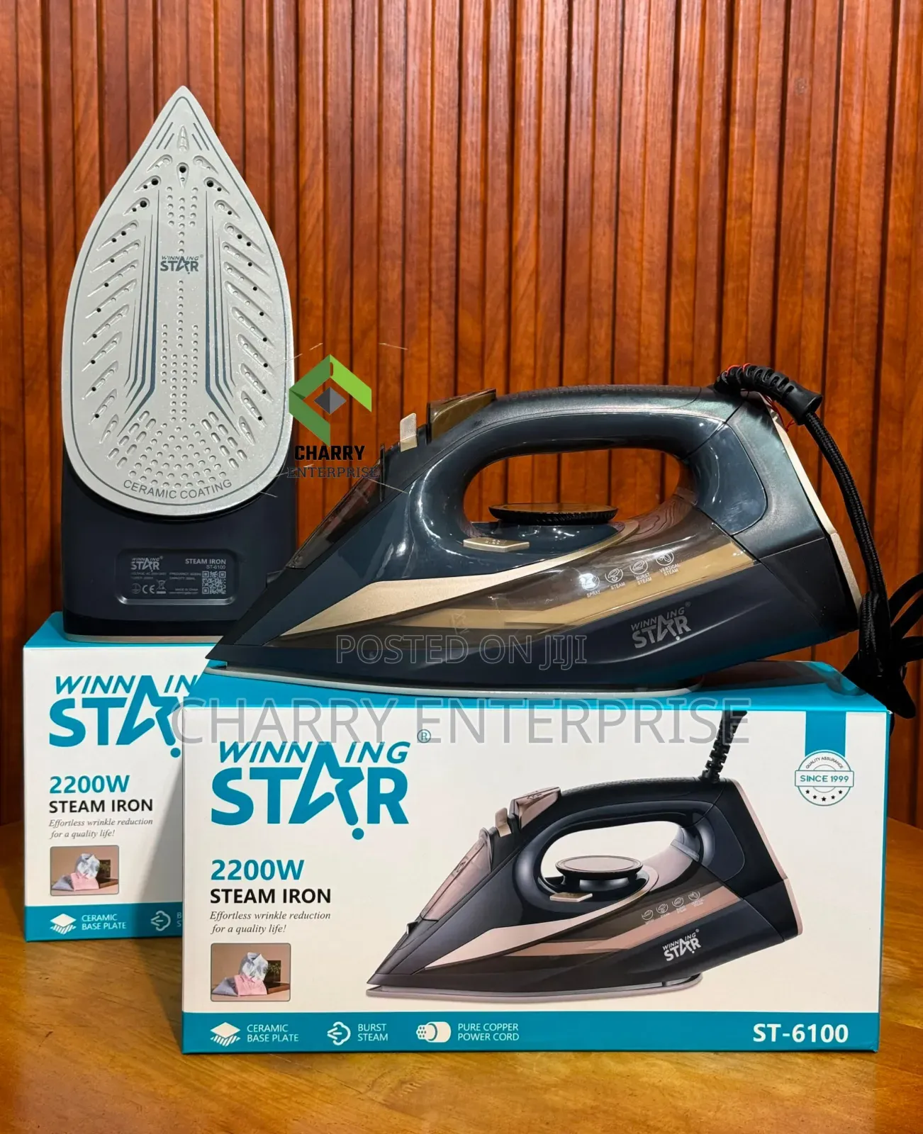 Winning Star Steam Iron Pasi Ya Mvuke
*.power: 2200watts*