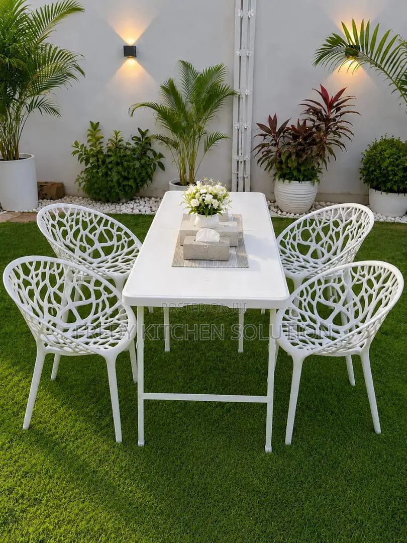 Full Set Folding Table Cm120 4 Chairs