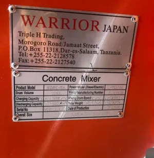 DIESEL Concrete Mixer Warrior Japan 2200L