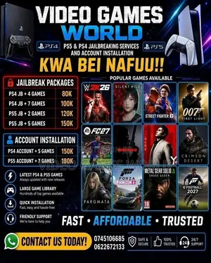 Ps5 Ps4 Jailbreaking Services and Account Installation
