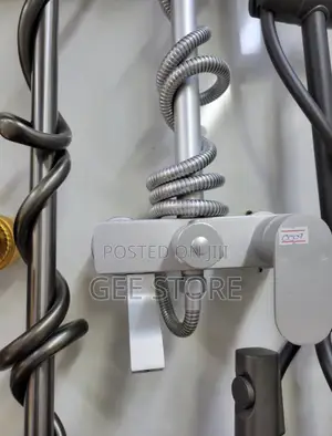 Modern Brushed Aluminum Shower and Bath Mixer Set