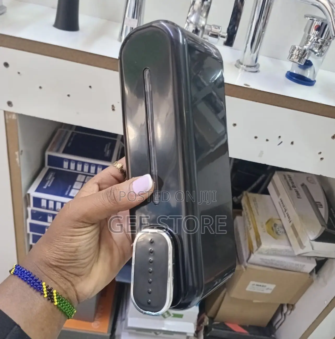 Wall-Mounted ABS Plastic Liquid Soap and Shampoo Dispenser