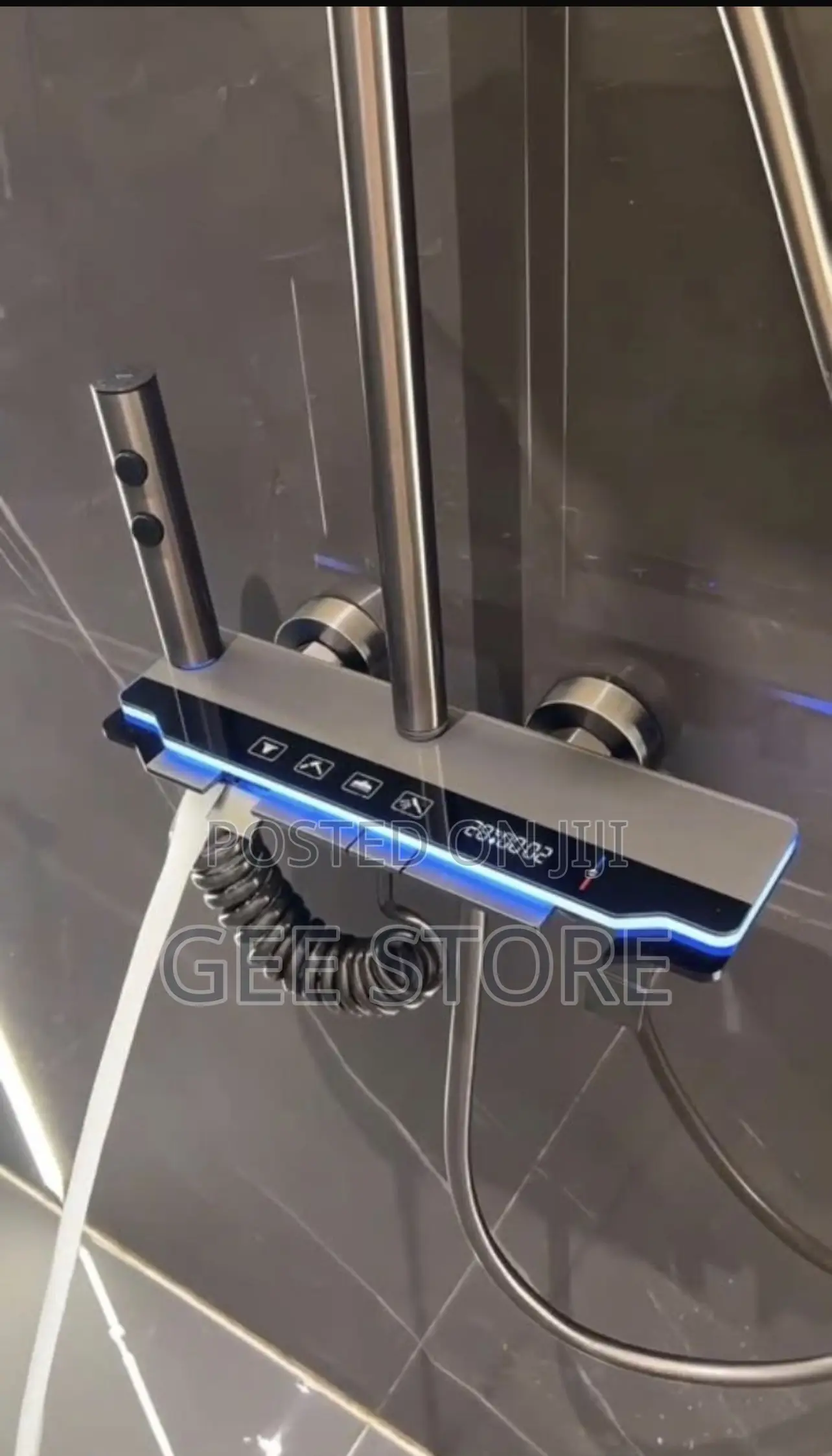 A Modern Digital "Piano Key" Style Bathroom Shower Mixer