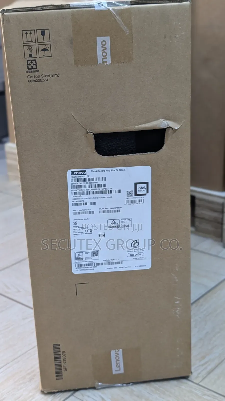 New Desktop Computer Lenovo ThinkCentre 24 8GB Intel Core 5 SSD 512GB