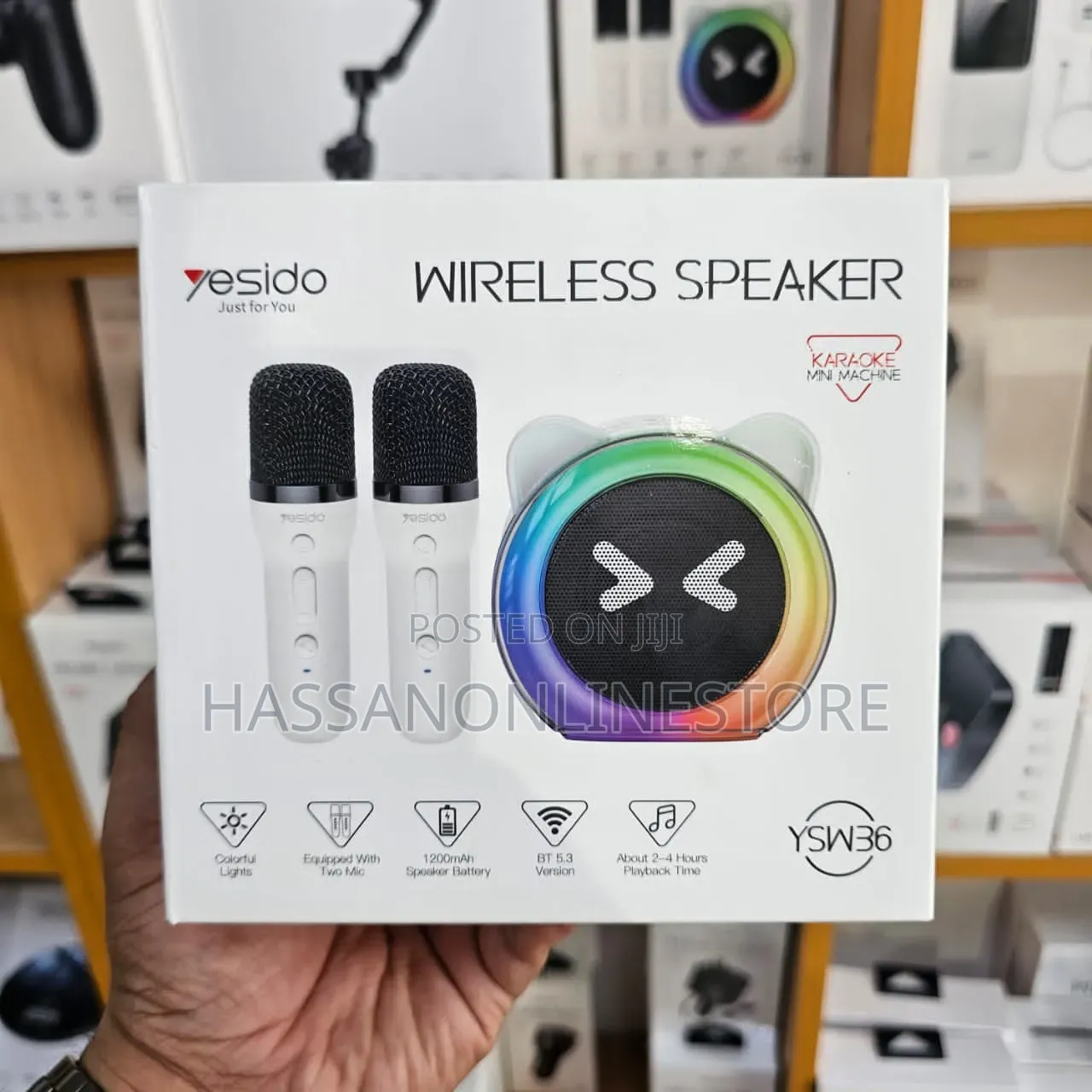 Yesido YSW36 Karaoke Speaker With Dual Microphones