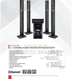 Nikai 5.1 Channel Home Theatre With Bluetooth