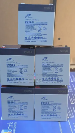 `RITAR DC12-5 Deep Cycle Solar Battery 12V 5.0Ah Sealed Lead Acid`