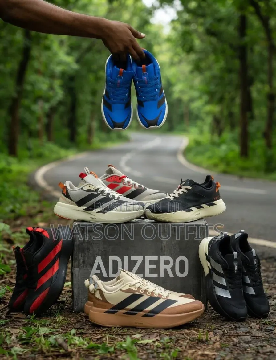 6 Colours Adidas Adizero Brand Men's Leather Shoes or Sneakers