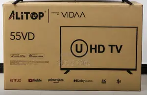 Alitop 55"inches UHD Smart TV Powered by VIDAA