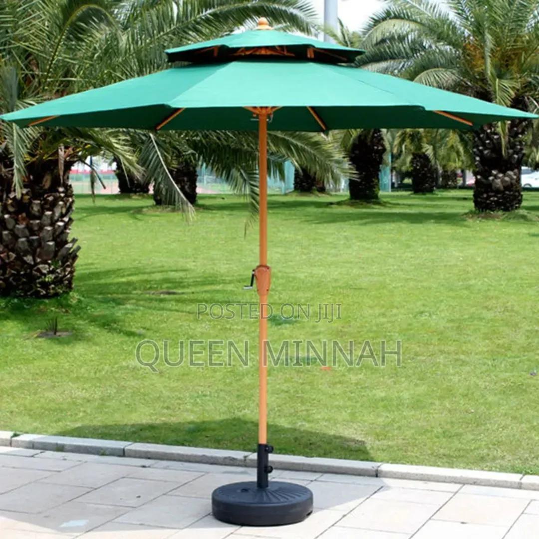 Foldable Water Proof Wooden Sun Umbrella