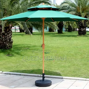 Foldable Water Proof Wooden Sun Umbrella