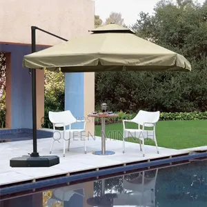 Outdoor Beach Umbrella Double Top 2.7m×2.7m