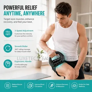 Rolling Percussive Massager – Muscle Roller for Deep Tissue Recovery