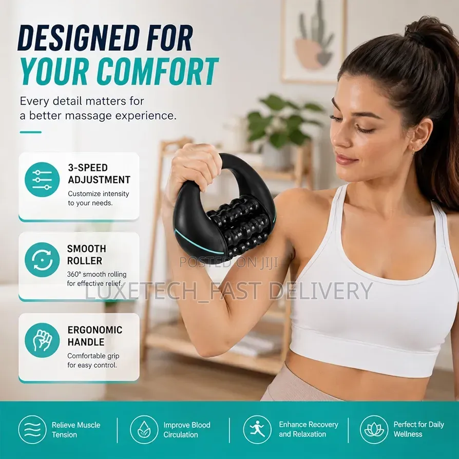 Rolling Percussive Massager – Muscle Roller for Deep Tissue Recovery