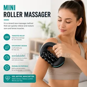 Rolling Percussive Massager – Muscle Roller for Deep Tissue Recovery