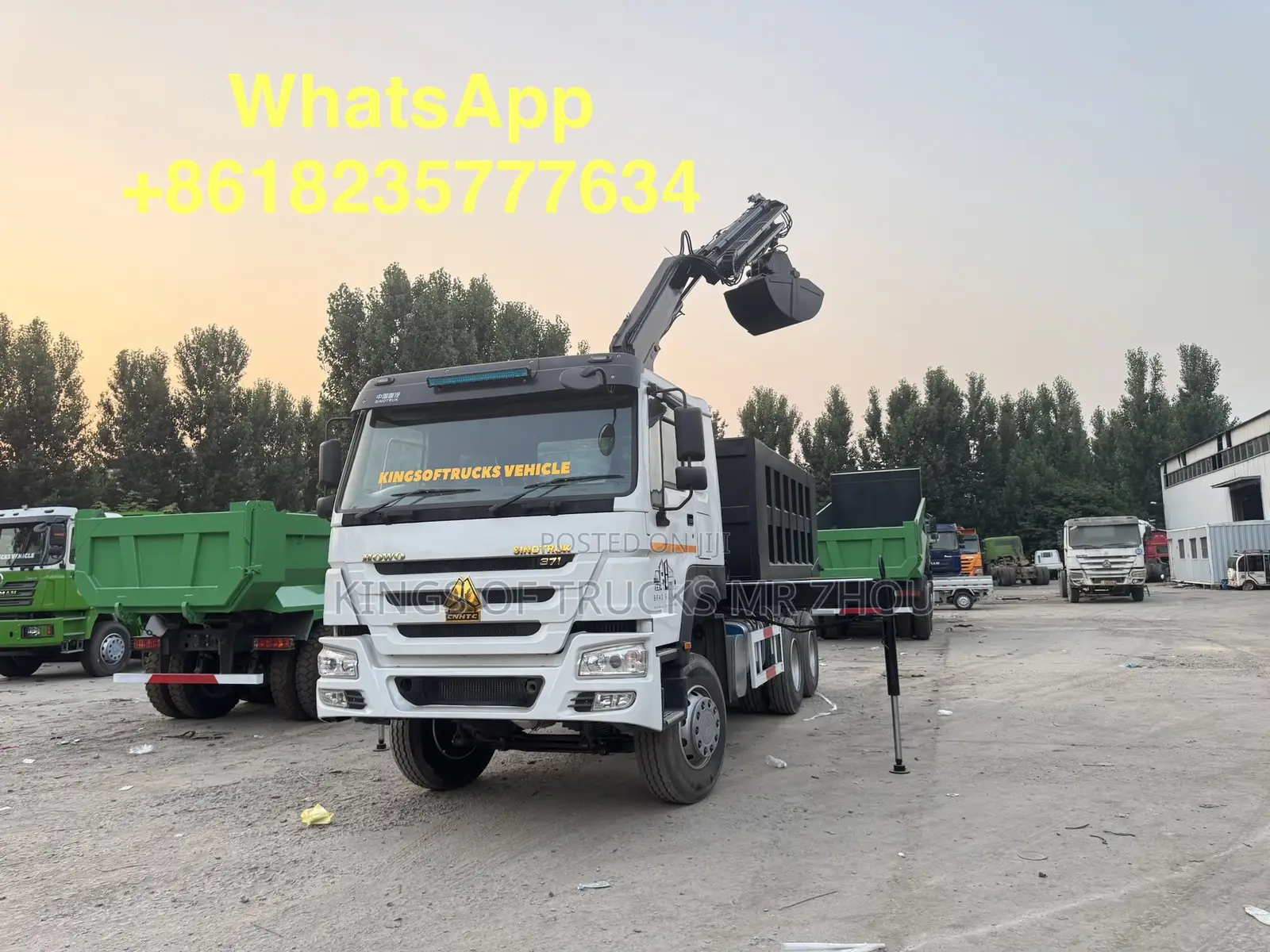 Ready for Order HOWO 6x4 Grab Dump Truck for Sale