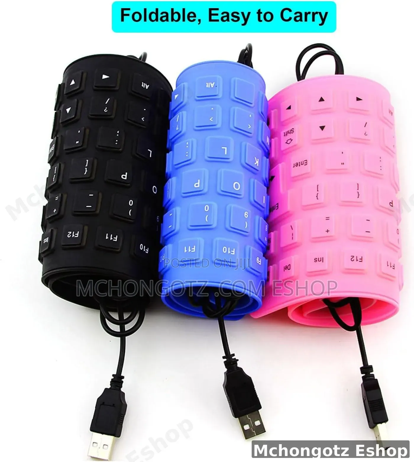 FLEXIBLE WIRED KEYBOARD | Foldable Silicone USB Wired Keyboard (85-Key
