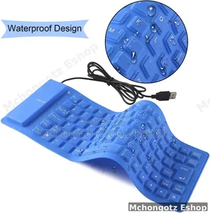 FLEXIBLE WIRED KEYBOARD | Foldable Silicone USB Wired Keyboard (85-Key