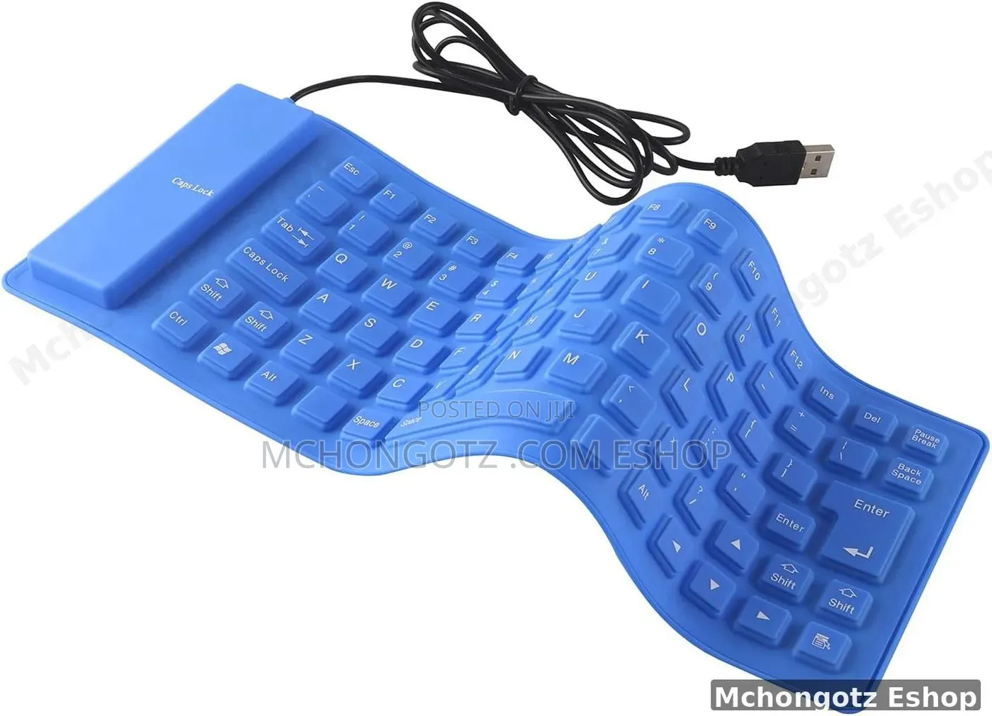 FLEXIBLE WIRED KEYBOARD | Foldable Silicone USB Wired Keyboard (85-Key