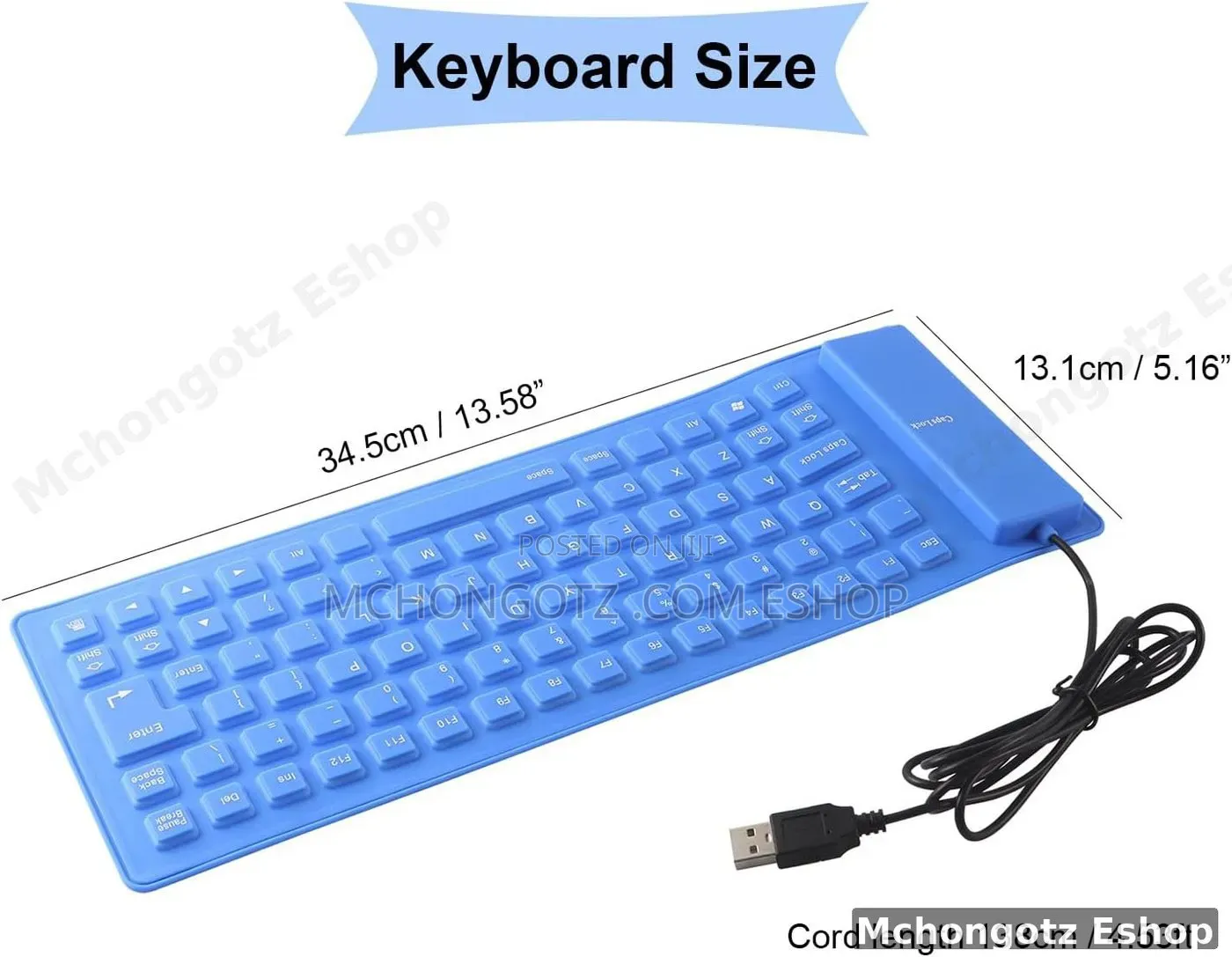 FLEXIBLE WIRED KEYBOARD | Foldable Silicone USB Wired Keyboard (85-Key