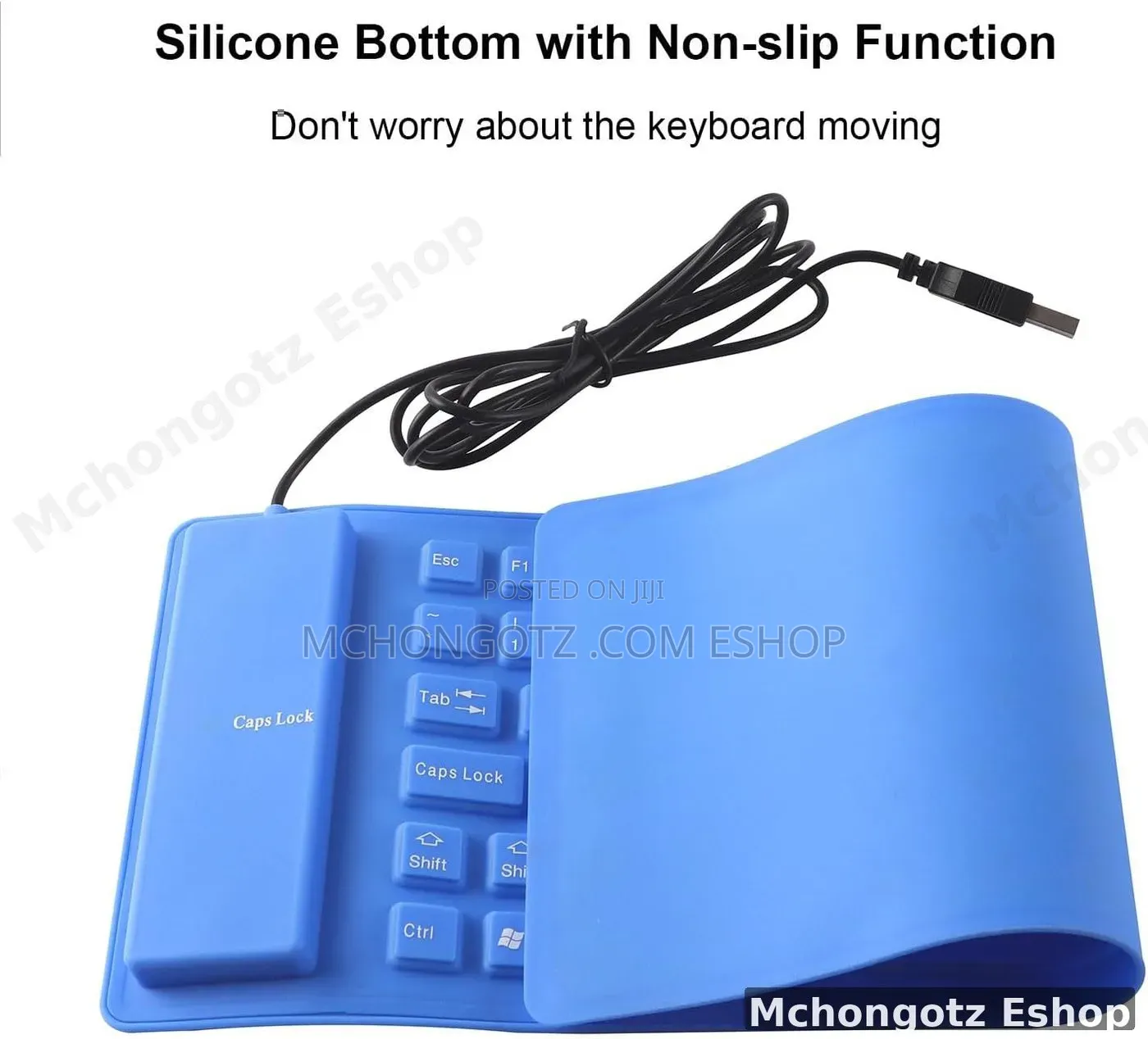 FLEXIBLE WIRED KEYBOARD | Foldable Silicone USB Wired Keyboard (85-Key