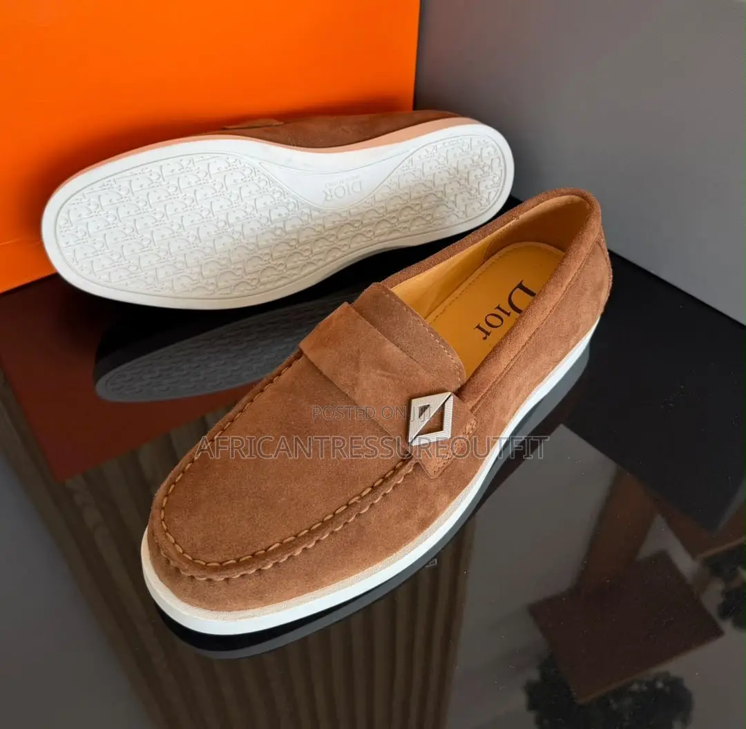 Dior Loafer Suede Classic Clean White Rubber Sole Available