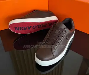 u.s.polo Assn Lace Up Sneakers With Thick White Middle Sole