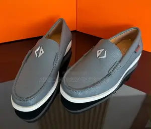 Dior Loafers Leather Classic Collection With Clean White Constast Sole