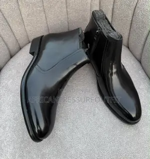 Berwick 1707 Leather Boot With Sleeck Polished and Zipper Side Closure