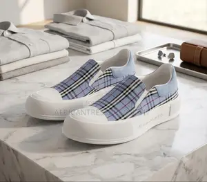 Alexander McQueen Slip-O Sneakers Feature a Plaid Pattern Available