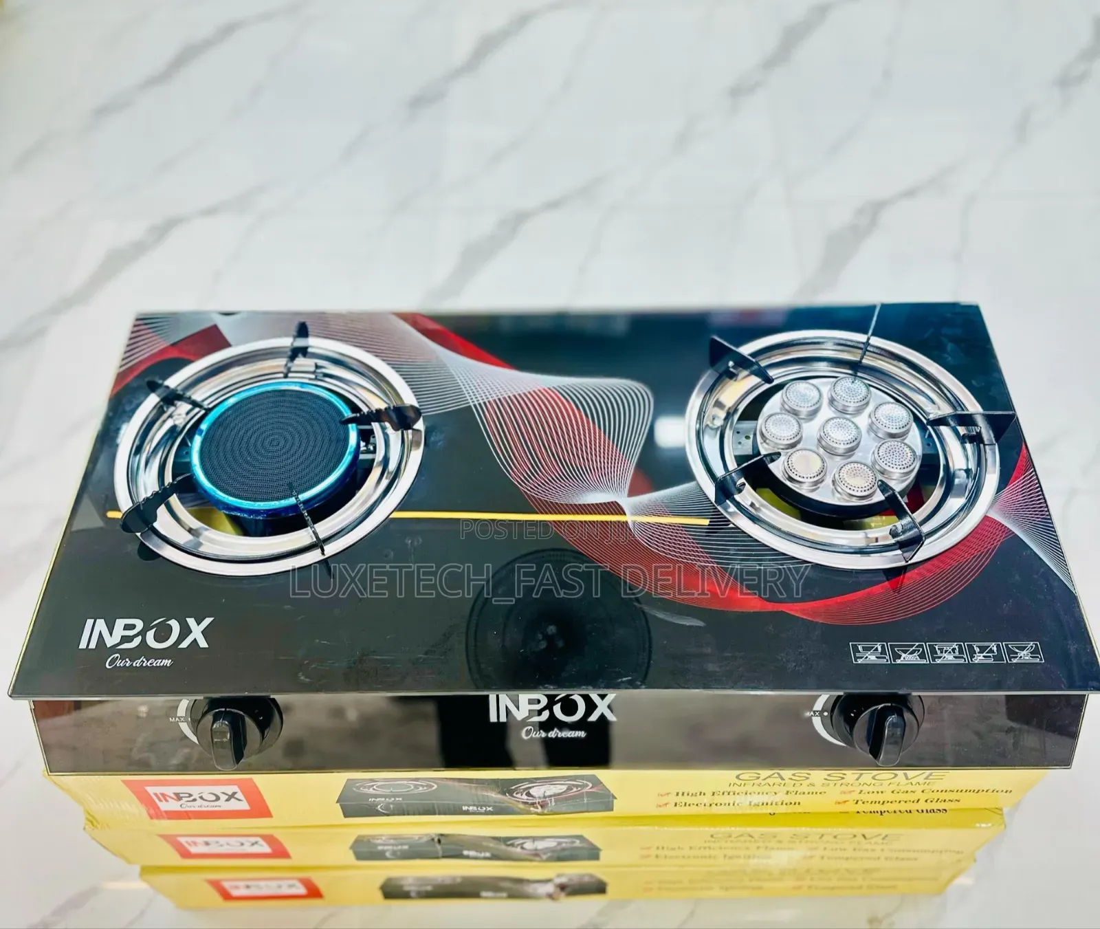 Inbox Gas Stove 2 Burners | Jiko LA Gesi | Gas Cooker