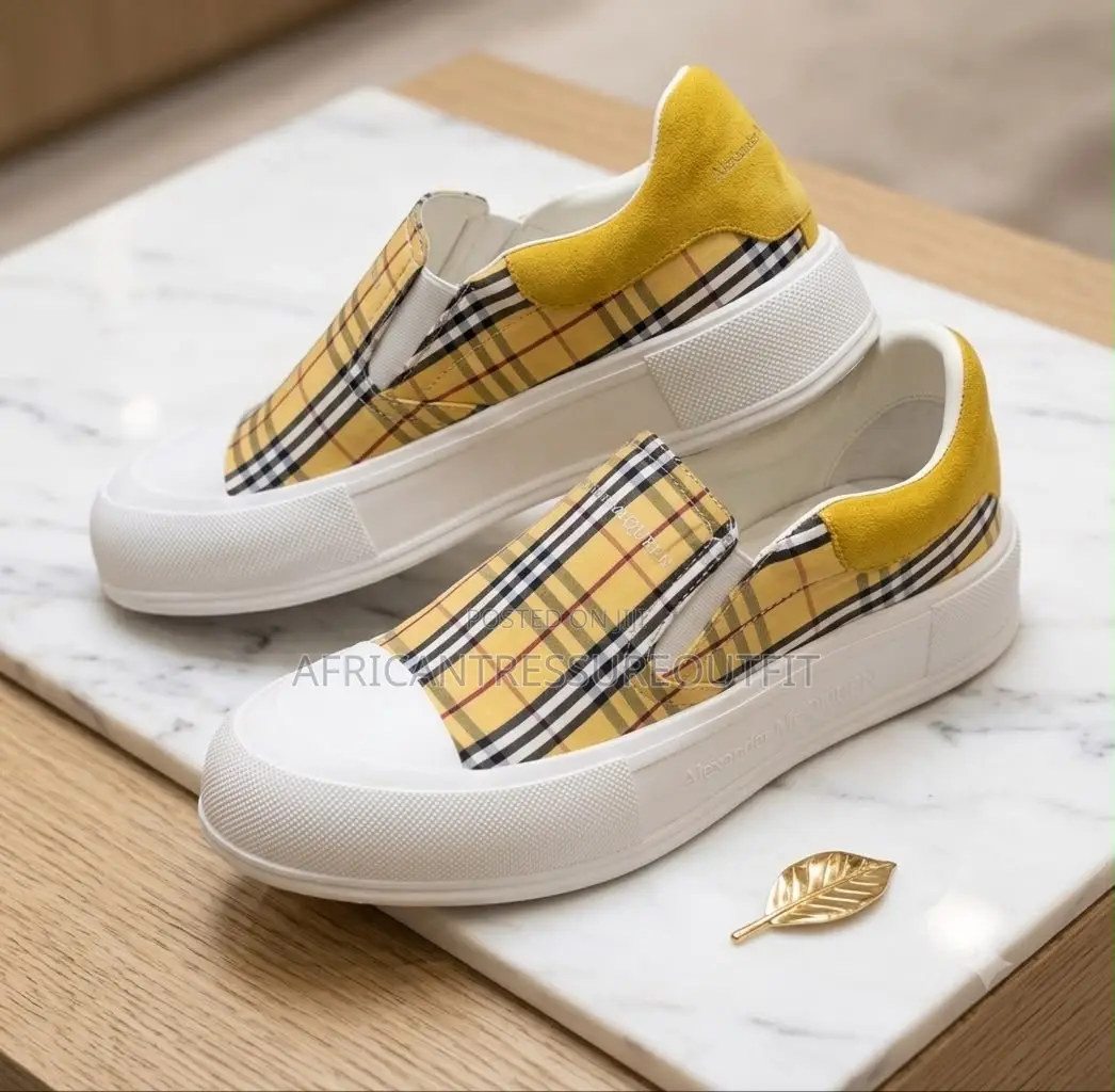Alexander McQueen Slip-O Sneakers Feature a Plaid Pattern Available
