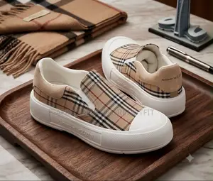Alexander McQueen Slip-O Sneakers Feature a Plaid Pattern Available