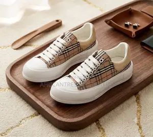 Alexander McQueen Platform Sneaker Feature a Vibrant Plaid Pattern