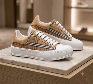 Alexander McQueen Platform Sneaker Feature a Vibrant Plaid Pattern