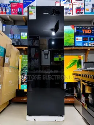 *Hisense 264L Double Door Fridge + Water Dispenser (H370bmib-Wd)