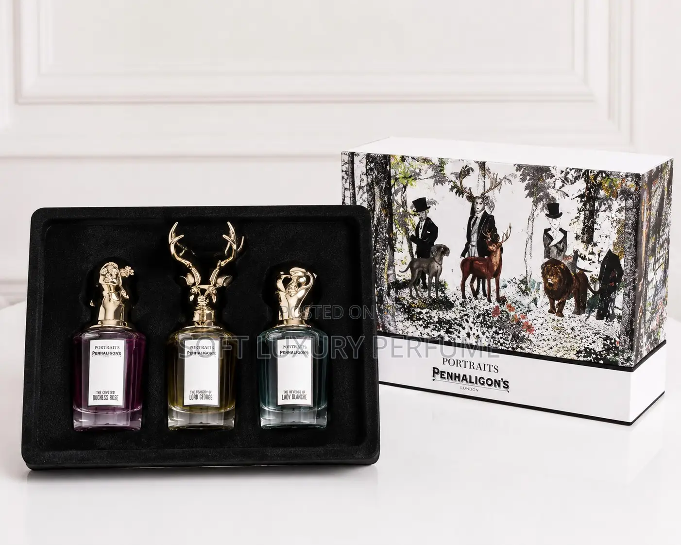 Jean Miss Pandoll Animal Head 3-in-1 Men's Perfume Gift Set (3 X 25ml)