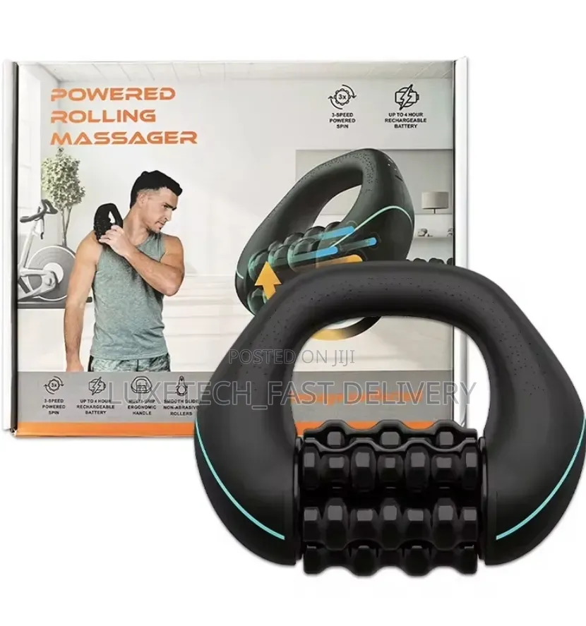 Rolling Percussive Massager – Rechargeable Deep Tissue Muscle Roller