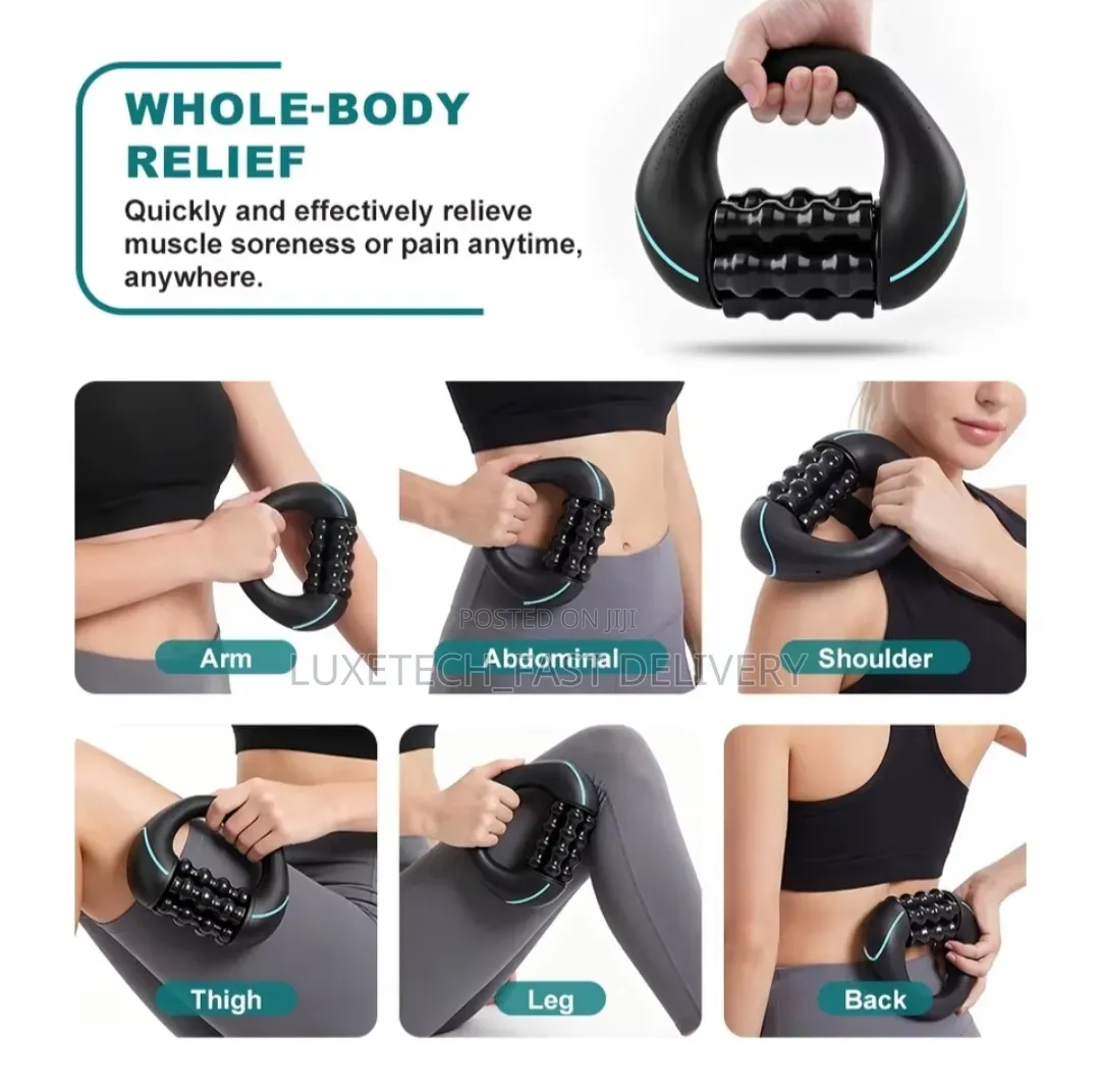 Rolling Percussive Massager – Rechargeable Deep Tissue Muscle Roller