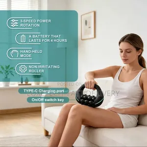 Rolling Percussive Massager – Rechargeable Deep Tissue Muscle Roller