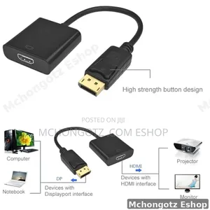 DisplayPort (DP) Male to HDMI Female Adapter (1080p/ Support)