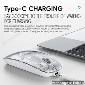 MS-038B Transparent Wireless Rechargeable Mouse